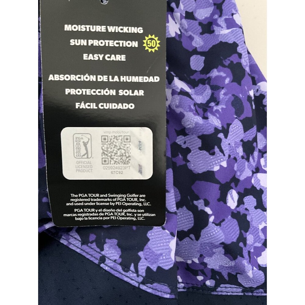 PGA Tour Womens XS Purple & Black Floral Patterned Skort - Picture 7 of 9